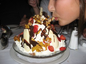 Dessert at Carmine's, Sept 1 