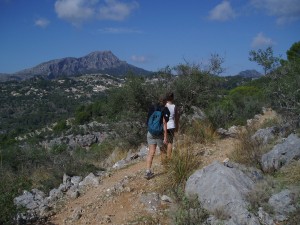 Hannah and I on the path to Galilea