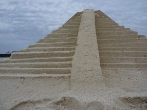 Jan 10: Sand ruins on the beach